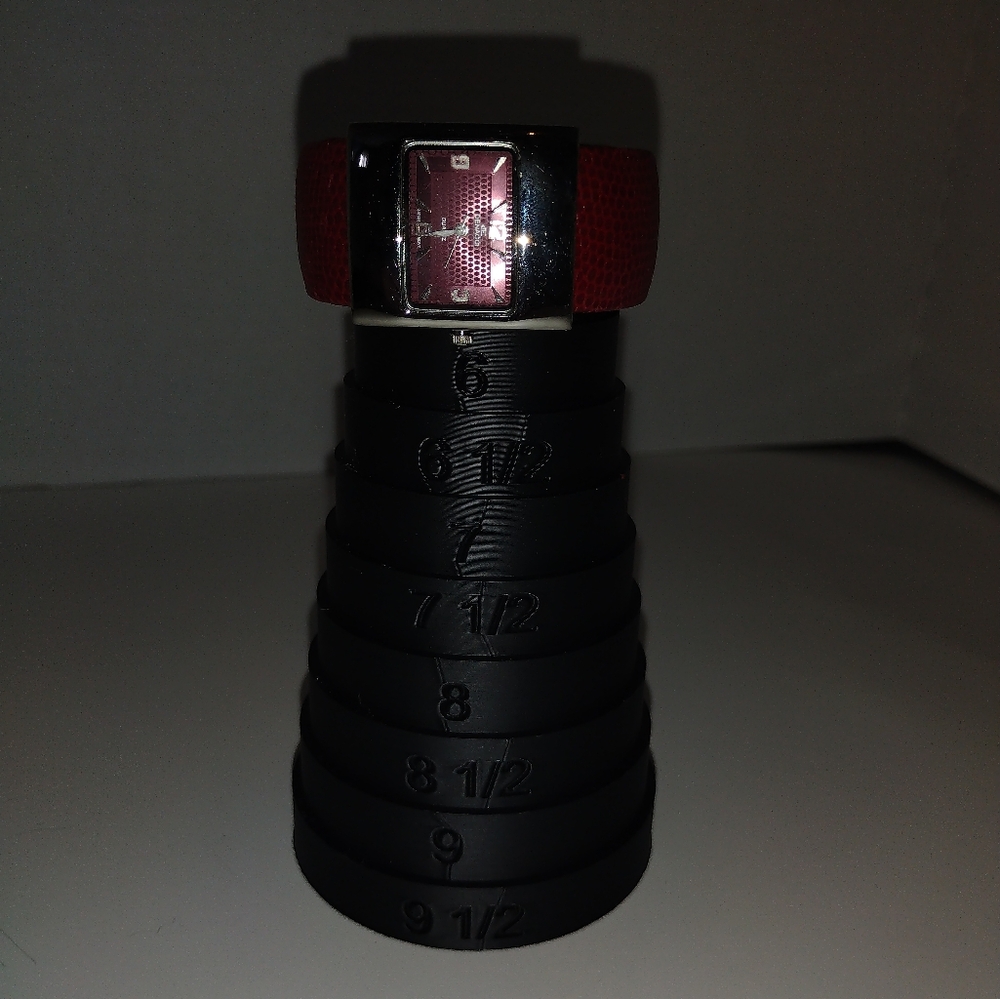 Denacci Women's Burgundy Red Cuff Watch, Water Resistant